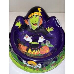 (5)  VTG Ullman Candy Plastic Bowls Trick Or Treat. NEW